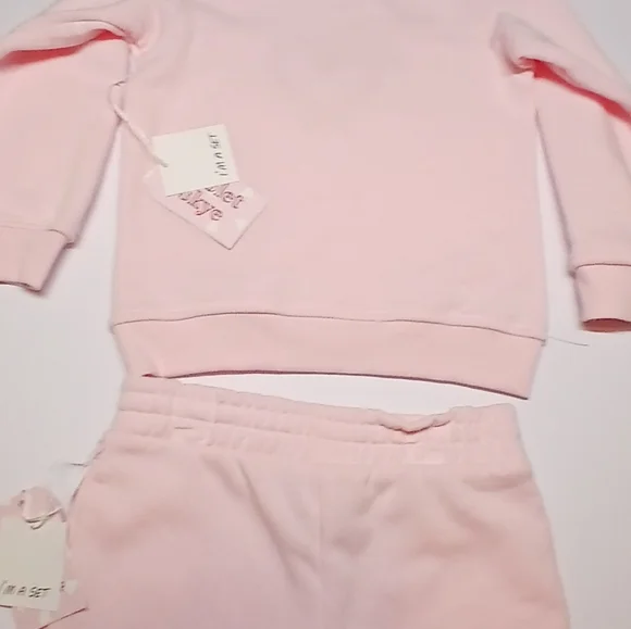 Violet Skye Toddler Outfit Set | 3-Piece Pink “Howdy Valentine” Sweatshirt 4T - Picture 6 of 12
